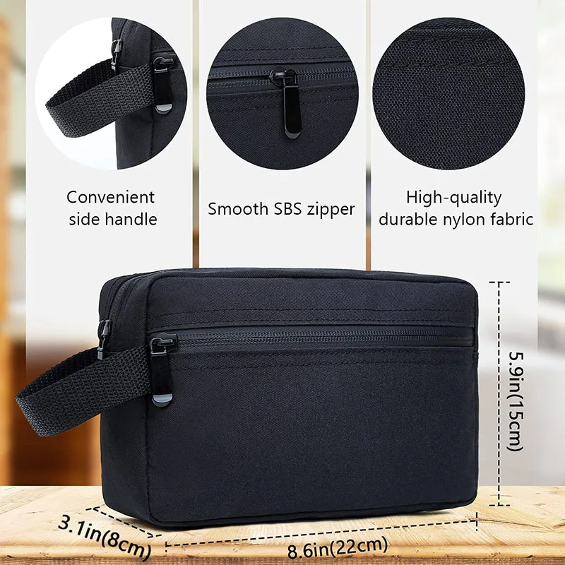 Neceser de viaje para hombre, neceser de viaje portátil impermeable de gran capacidad, bolsa de cosméticos para hombres y mujeres, bolsa de lavado de belleza