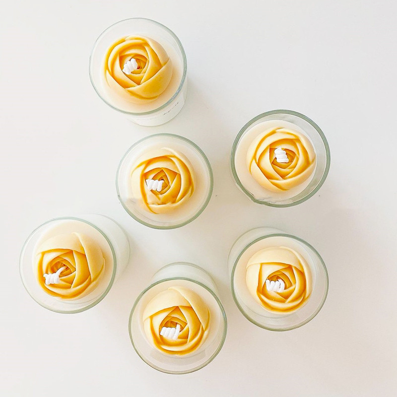 Tulip Flower shape Soap Moulds 3D Silicone Mold Soap Making DIY Wedding Cake Mold Cupcake Jelly Candy Deco Craft Baking Tools