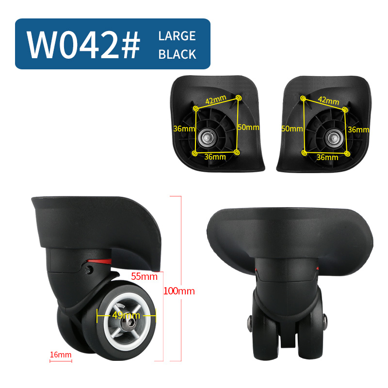 Reparatie Trolley Koffer Wielen Universele Wielen Accessoires Vervanging Reparatie Koffer Universele Caster Accessoires: brons