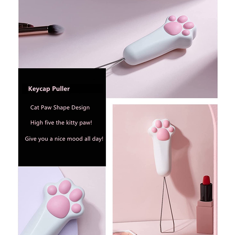 Extractor de teclas con forma de Palma de gato, herramienta para extraer teclas, Teclado mecánico de ordenador,