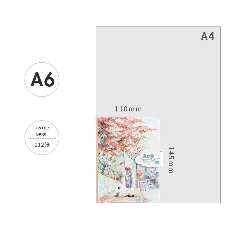 Hardcover Diary Books Color Inside Page Notebook Weekly Planner Handbook School Supplies Star Pattern 128 Page Paper A6 Notebook: cat book