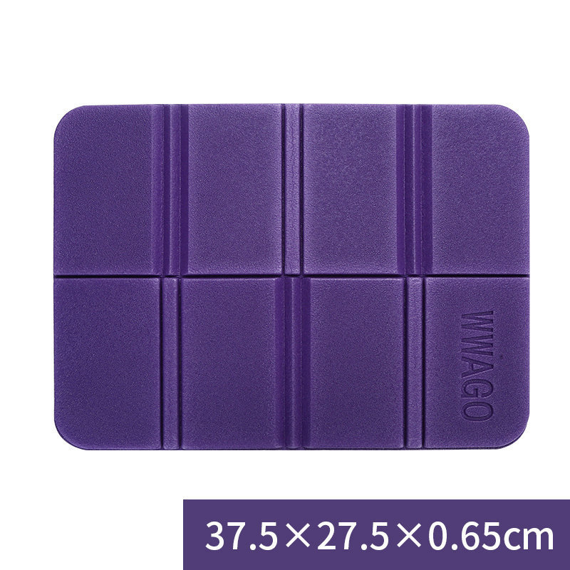 Draagbare Licht Waterdichte Outdoor Zitkussen Duurzaam Reizen Wandelen Picknick Camping Mat Vouwen vochtbestendige Kussen Pad: New Purple 