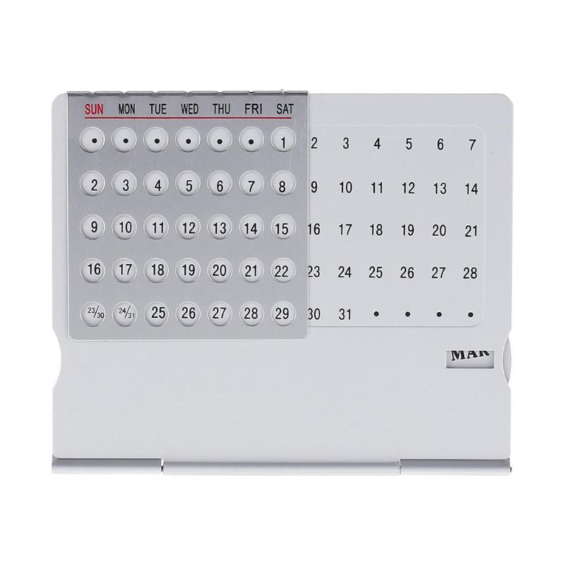 metall Schreibtisch Kalender Super ewig 100 Jahre Kalender Tisch Schreibtisch Dekoration Aluminium Legierung Kalender Büro Liefert