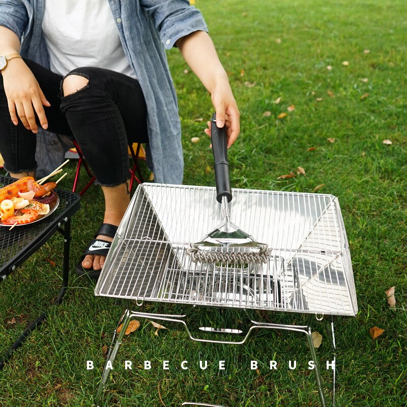 Grill Brush and Scraper, Best BBQ Cleaner, Perfect Tools for All Grill Types, Including Weber, Ideal Barbecue Accessories