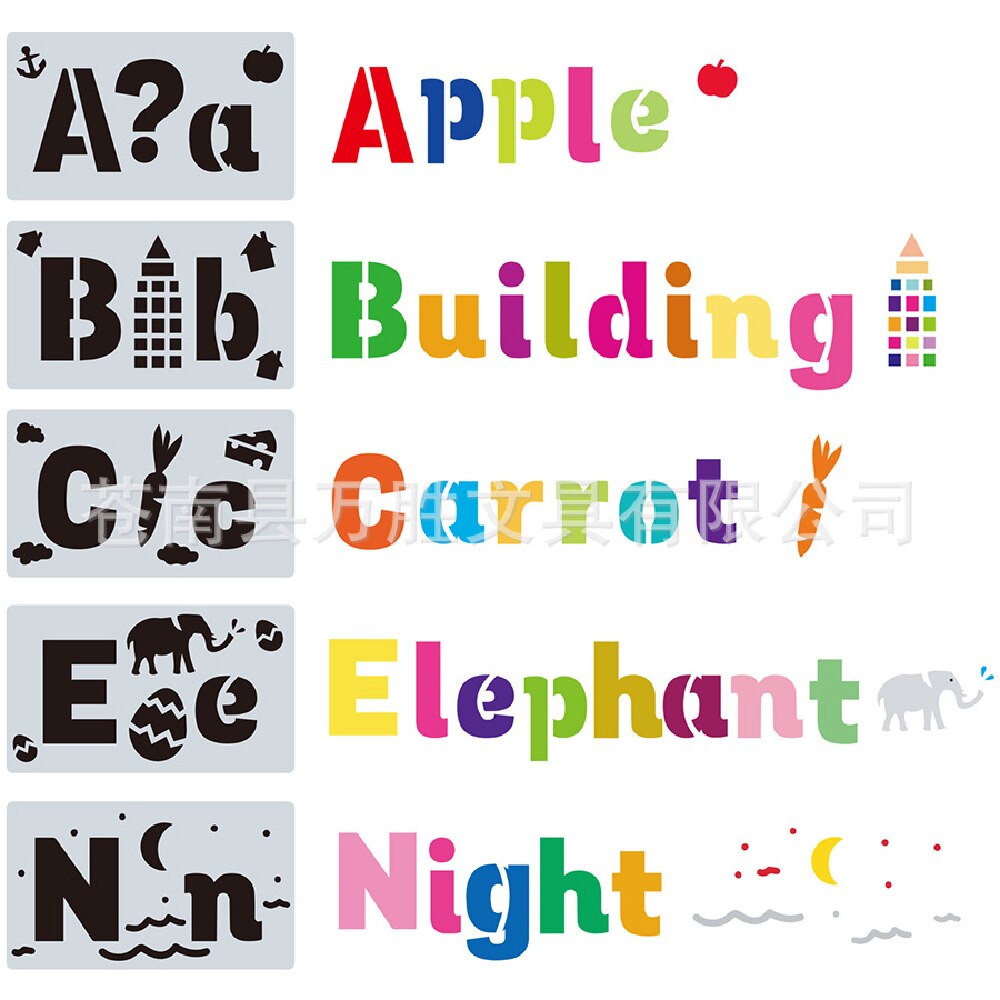 24/38 PCS Bullet Journal Stencil Set Plastic Planner DIY Drawing Template Diary Planner Journal Notebook Diary Scrapbook