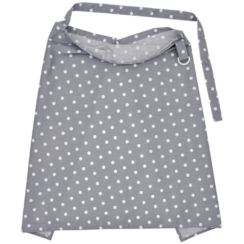 OkayMom niemowlę osłona robić karmienia piersią niemowlę oddychająca tkanina bawełniana chusta robić karmienia piersi śliniak karmienie piersią szalik dla dziecka: szary biały dot