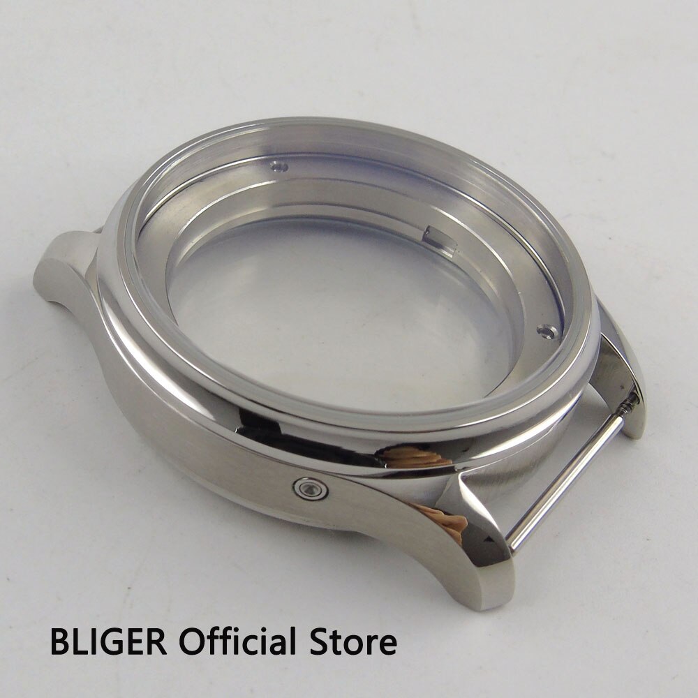 43MM Stainless Steel Polished Watch Case Fit For ST 2505 2530 Automatic Movement C127