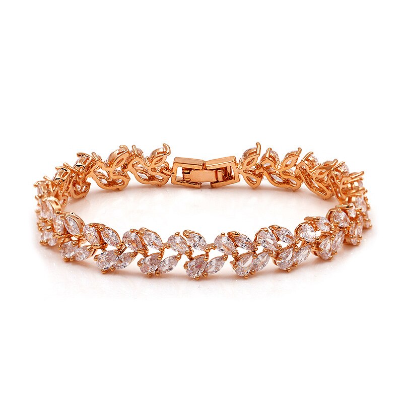 WEIMANJINGDIAN couleurs assorties Zircon cubique Zircon cristal Bracelets de Tennis pour dame