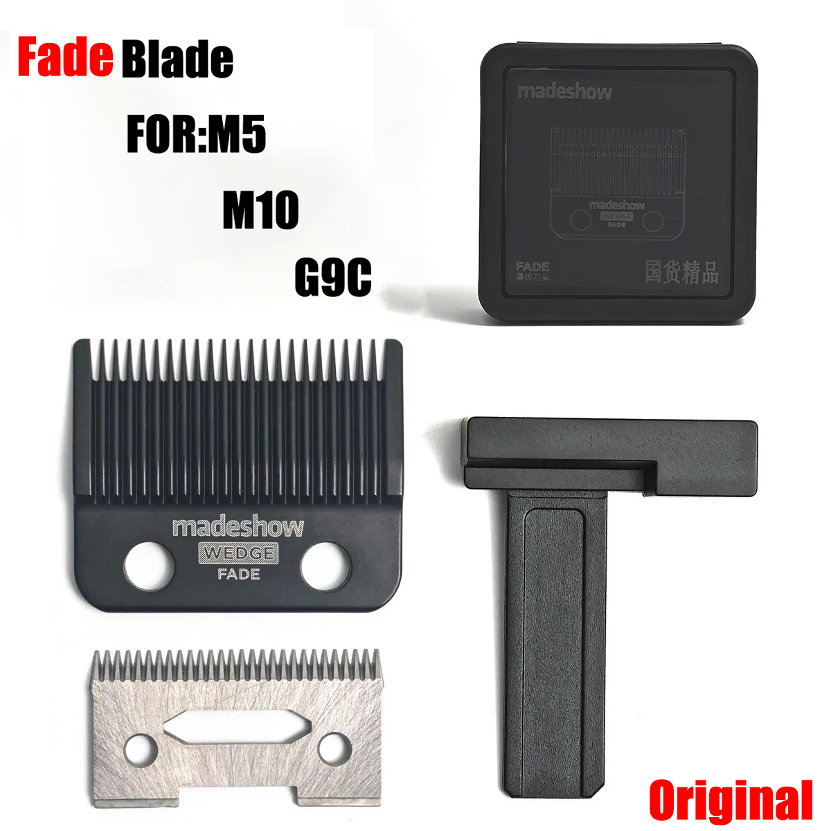 Tondeuse à cheveux professionnelle Madeshow M5 M7 M10 JRL 2020C 2020T LENCE FF1T FF1C P600 P700 P800 P620 filet de maille de couteau à lame d'origine: Gris clair