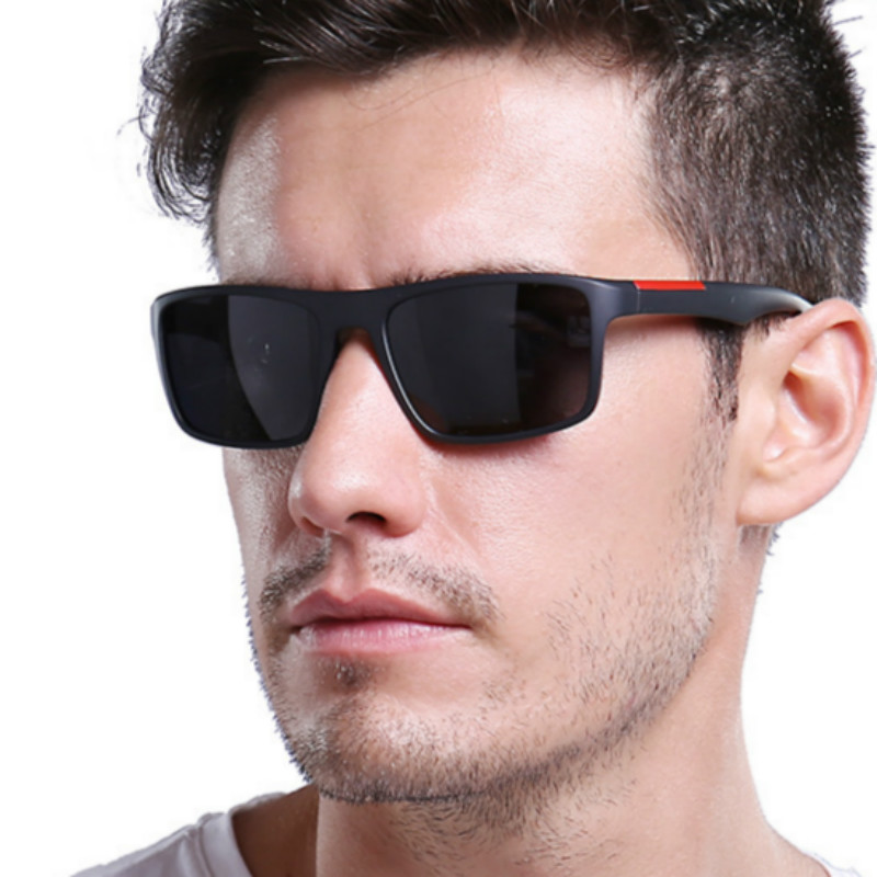 Sort polariserede solbriller mænd kørsel/sports solbriller ovale polariserede nuancer til mænd/kvinder  uv400 briller mandlige hun