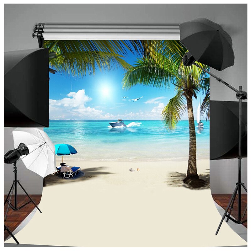 3x5Ft Sommer bin Meer Strand Fotografie Hintergrund Vinyl Studio Hintergrund Requisiten