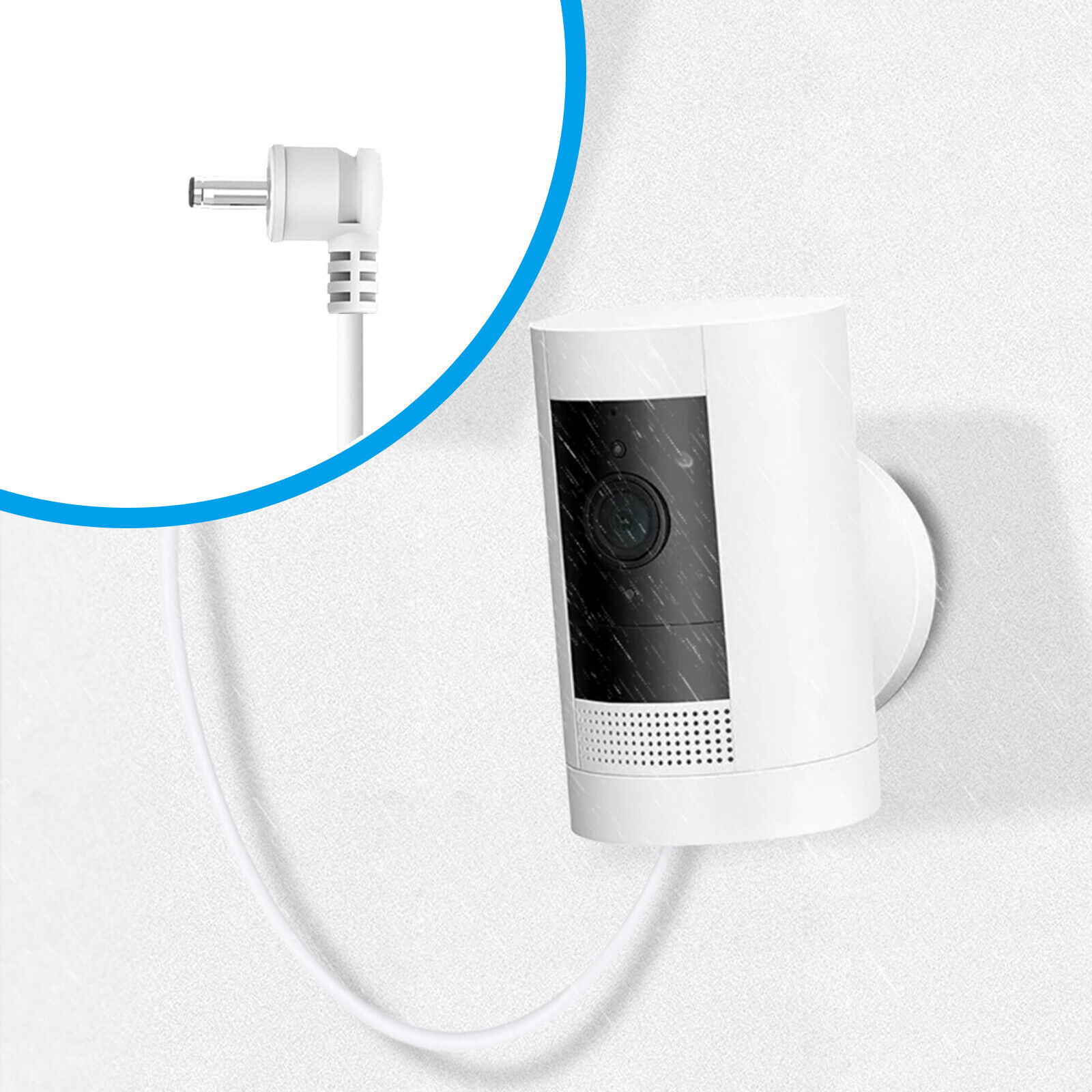 25ft/7.6m Outdoor Charging Cable for Ring Stick Up Cam Battery/Spotlight Cam Battery HD Camera with USB Port Fast Charger