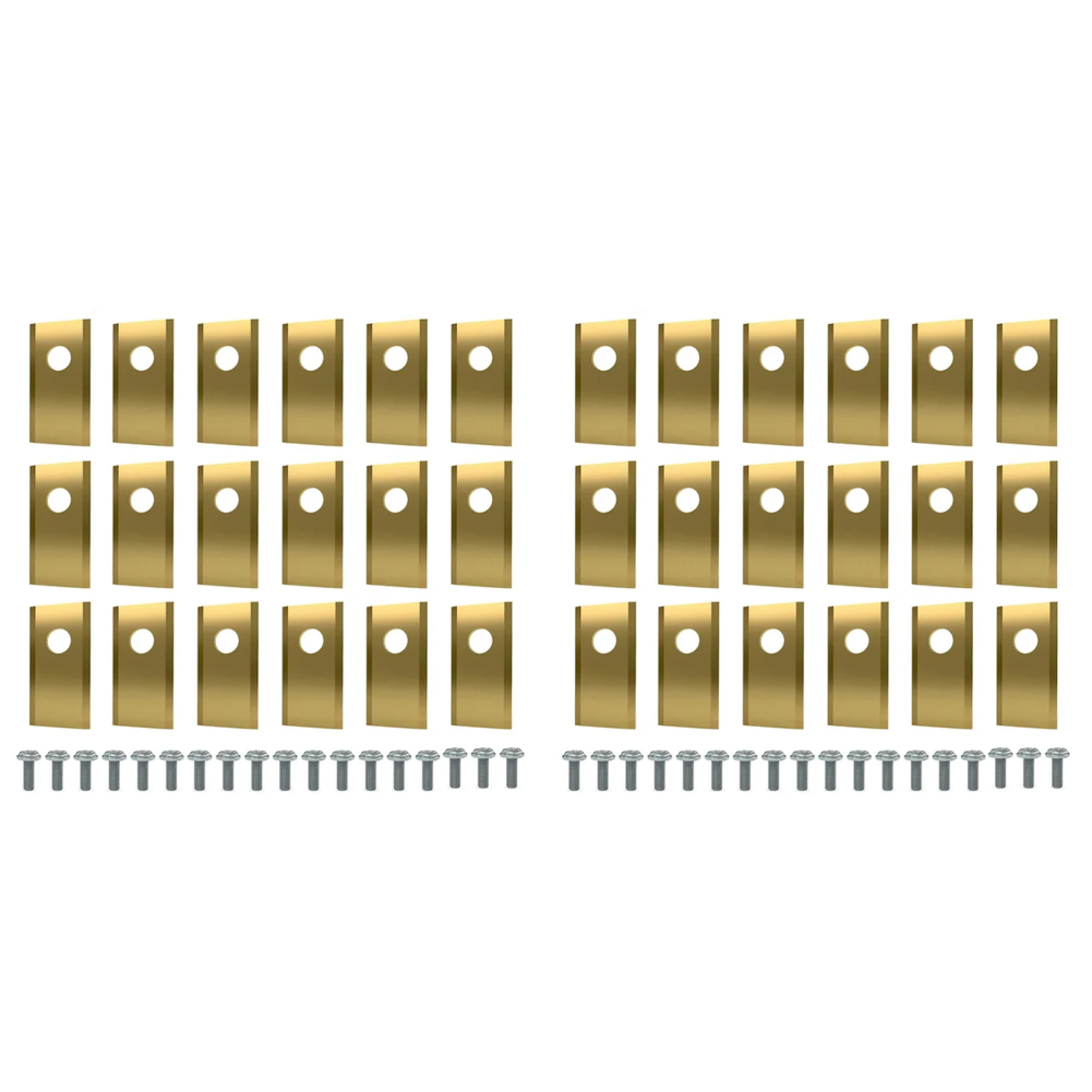 Blades Replacement Stainless Steel Lawn Mower Cutting Blade Set Robot Mower Replacement Blade for Worx Landroid Lawn Mowers: Beige