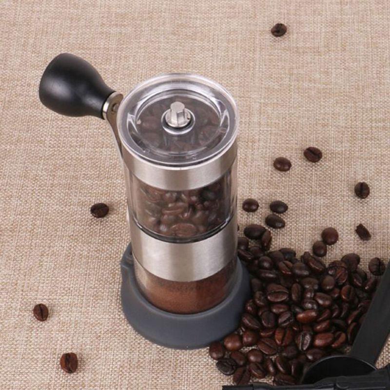 Draagbare Koffiemolen Wasbaar Handmatige Koffie Slijpmachine Hand Crank Mill Voor Home Office Gebruik