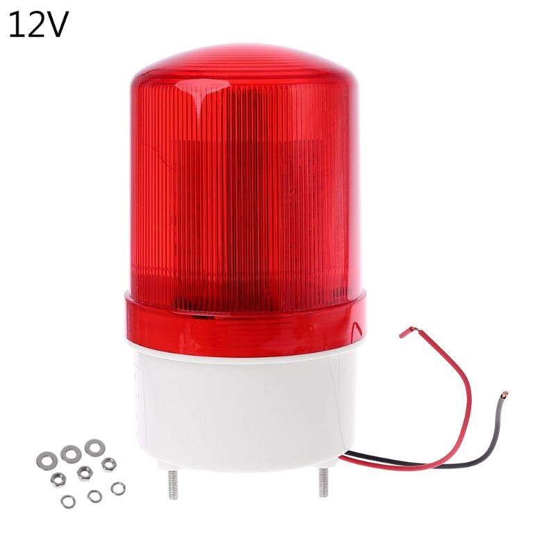 220V/12V/24V Led Alarm Light Waarschuwing Lamp Signaal Buzzer Roterende Flash Emergency Geluid Alarm licht