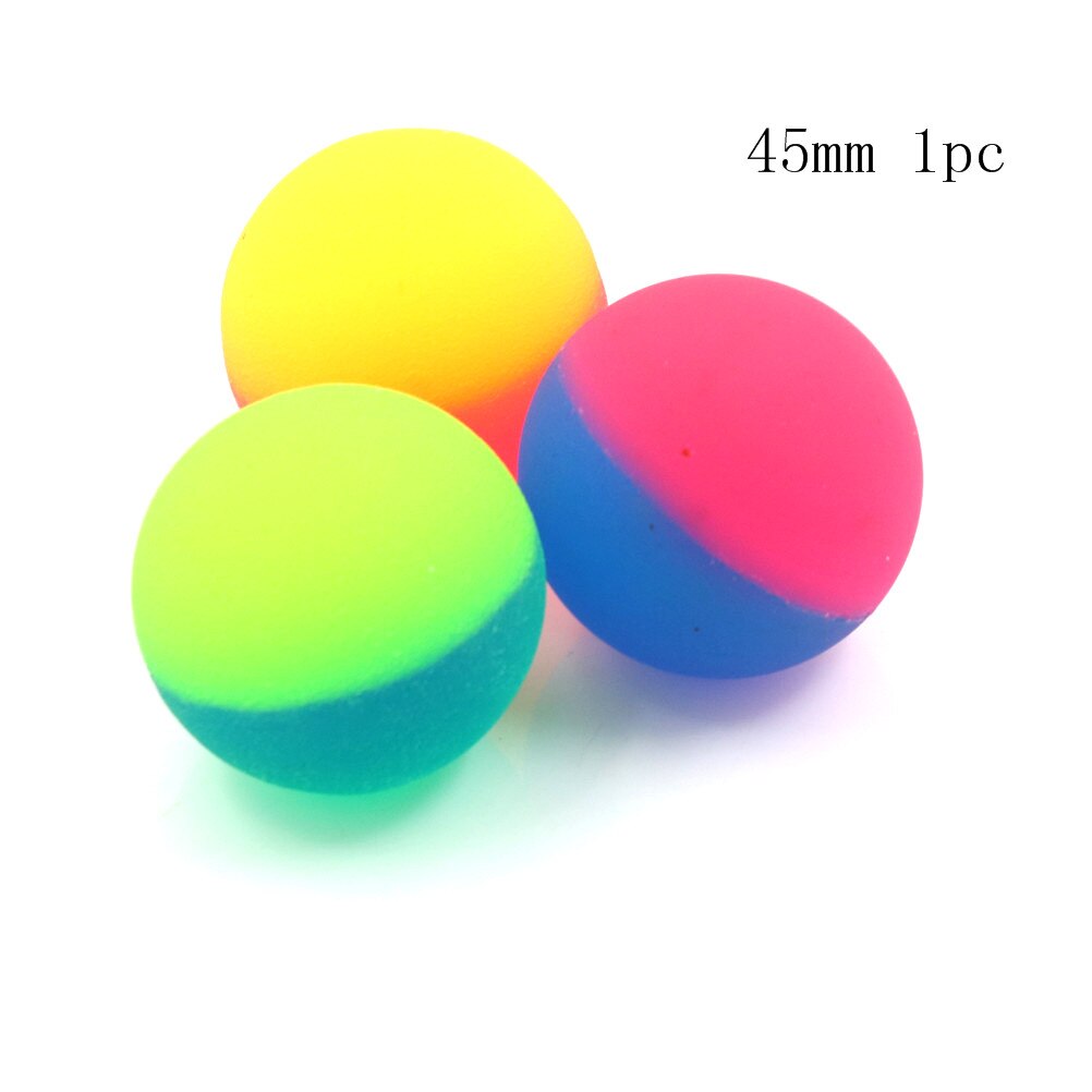 Pelota de juguete luminosa Kawaii para niños, pelota de colores que rebota, juegos deportivos de goma, pelotas de saltar elásticas, juguetes al aire libre, 1 ud.