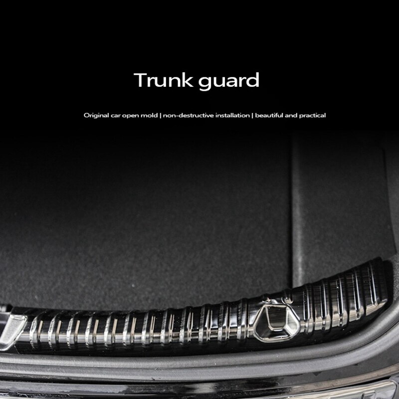 Voor Tesla Model Y Kofferbak Guard Voorkomen Plaat Pedaal Cover Trim Auto Anti-Kras Bescherming Roestvrij
