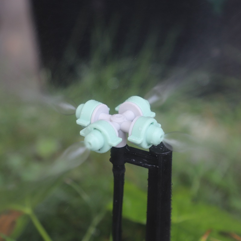 Gewächshaus Bewässerung Düse Garten Bewässerung Zerstäubung Sprinkler Beschlagen Emitter Brechenden Drehbare Düse