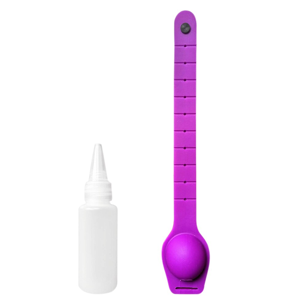 Pulsera dispensadora de Alcohol y Gel para adultos y niños, dispensador de mano portátil, de silicona, 1 unidad: Purple