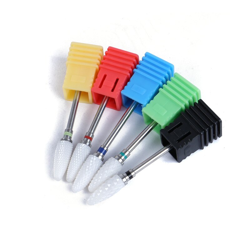 Keramische Nagel Boren Manicure Machine Accessoires Frees Rotary Burr Elektrische Nagelvijlen Slijpen Hoofd Nail Art Gereedschap