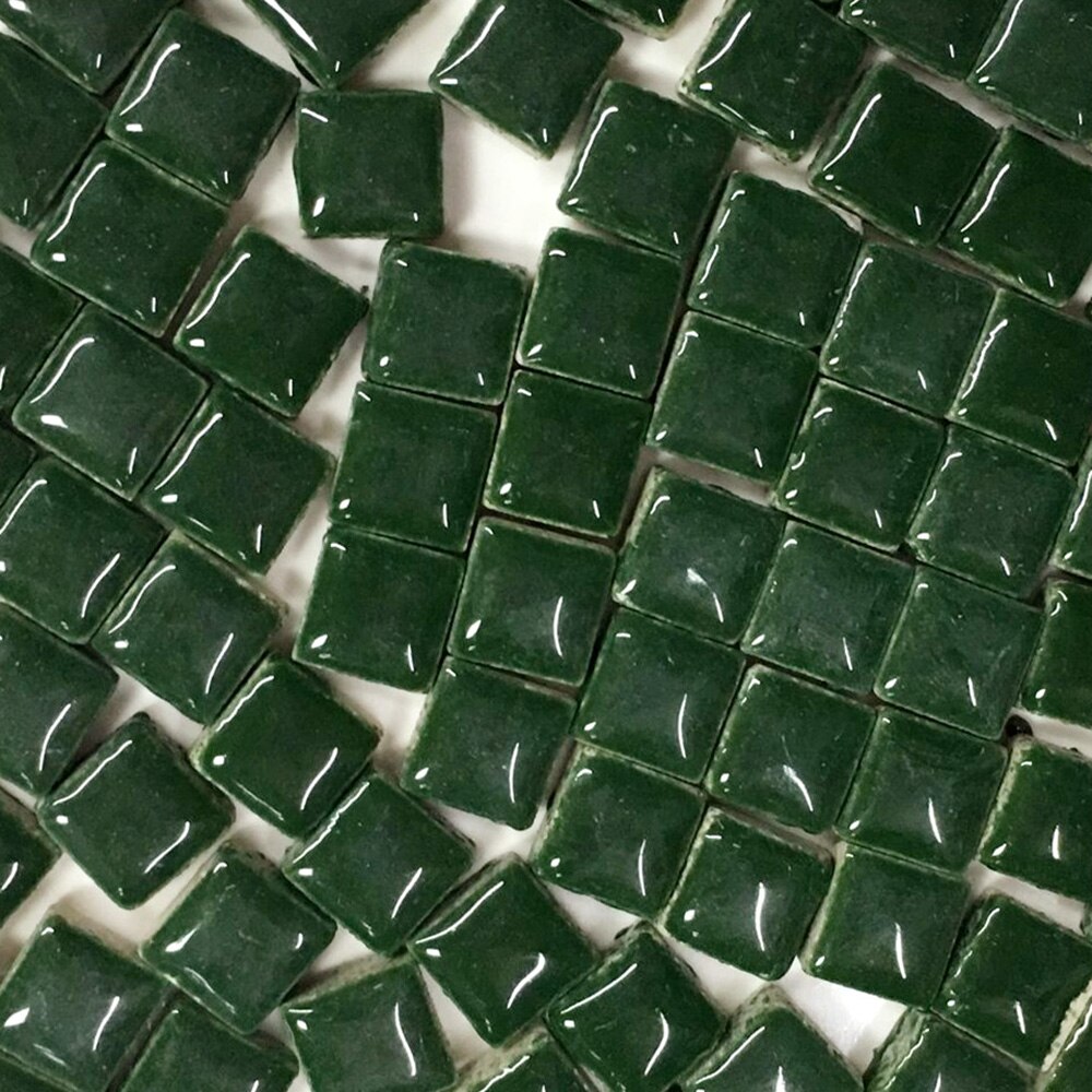 100pcs Multicolor Glass Mosaic Tile Square Ceramic Mosaic Tiles DIY Arts Crafts Making Material: 14