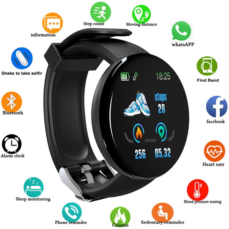 nouvelle montre intelligente hommes pression artérielle ronde Bluetooth Smartwatch femmes montre étanche Sport Tracker WhatsApp pour Android Ios