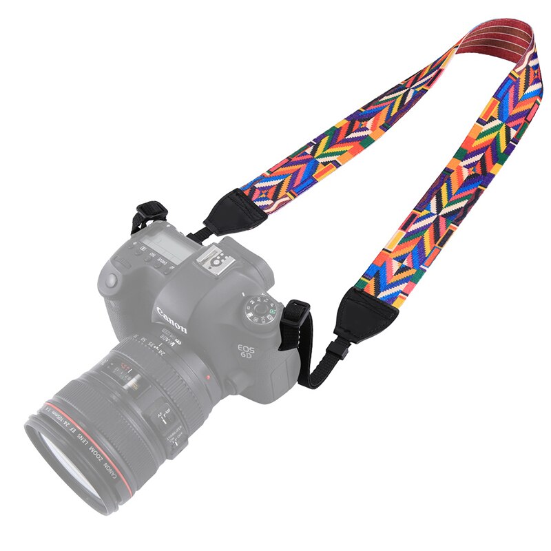 Retro Etnische Stijl Multi-color Serie Schouder Draagriem Camera Riem Riem Voor Sony ,Canon, slr/Dslr Camera 'S Universal: 3