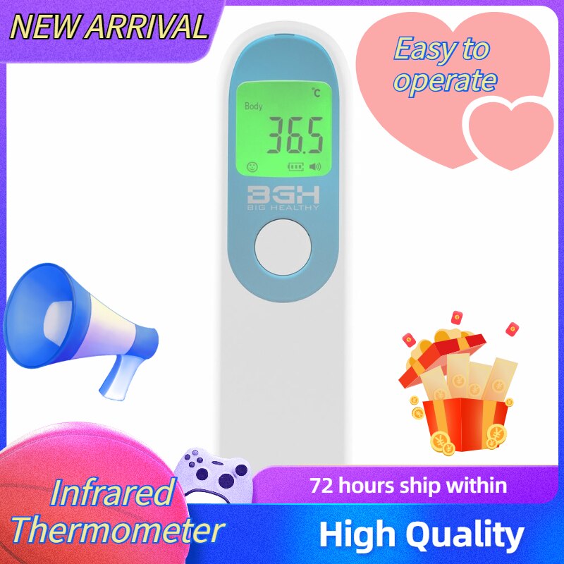 Non-Contact Infrarood Ir Thermometer Groene Achtergrondverlichting Lcd Термометр Baby Volwassen Voorhoofd Termometro Infrarojo Digitale Termometr