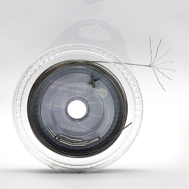 7 Strands Coated Braided Stainless Wire Fishing Rigging Material Coating Wire Leader Coating Jigging Wire Lead Fish Line