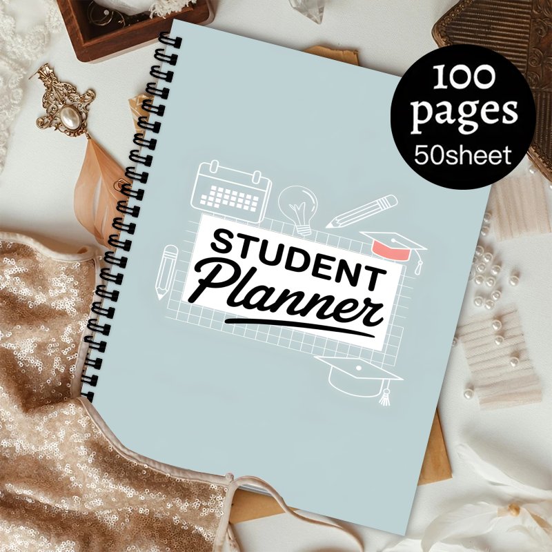 Student Plan Book,Student Lesson Planner, Monthly, Weekly to-do lists and schedules, perfect for organizing daily life
