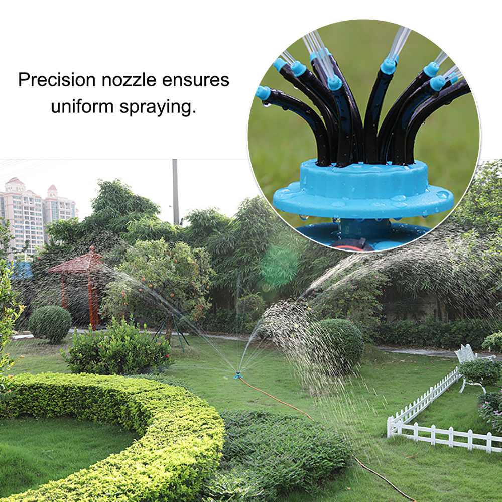 12 Heads Garden Sprinkler Drip Irrigation Set Garden Watering System Nozzle Watering Hose Gardening Tools and Equipment