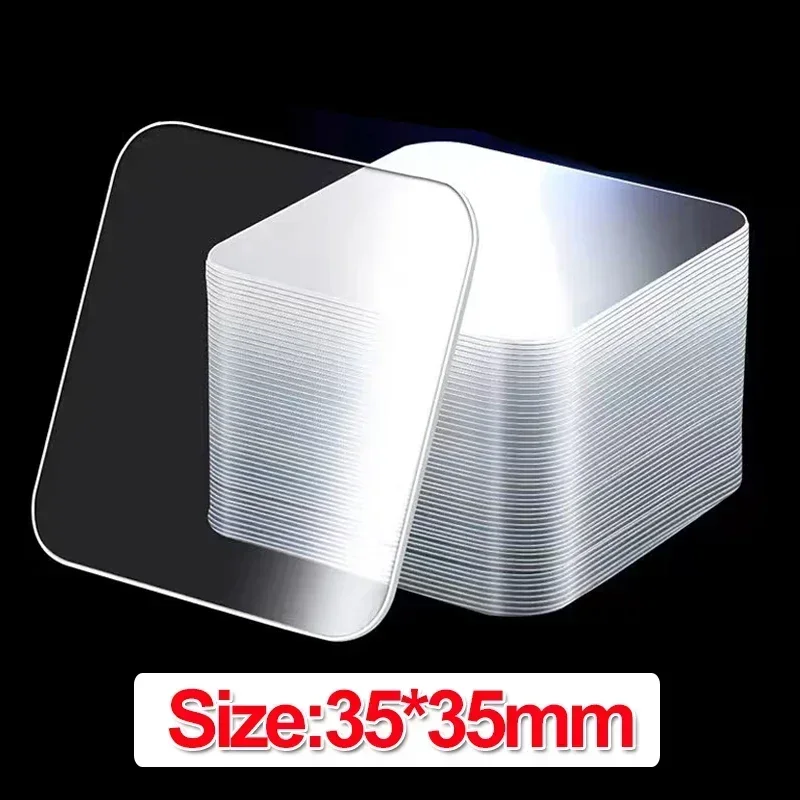 Cinta adhesiva de doble cara súper fuerte, Nano cintas transparentes reutilizables sin costuras, pegatinas de pared fijas impermeables para el hogar, parches: Marrón / 20 meses