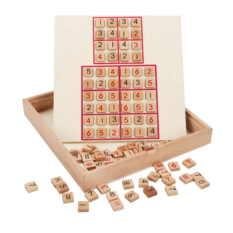 Jouet éducatif d'opération numérique d'échiquier d'intelligence de neuf-complexe multifonctionnel de Sudoku des enfants