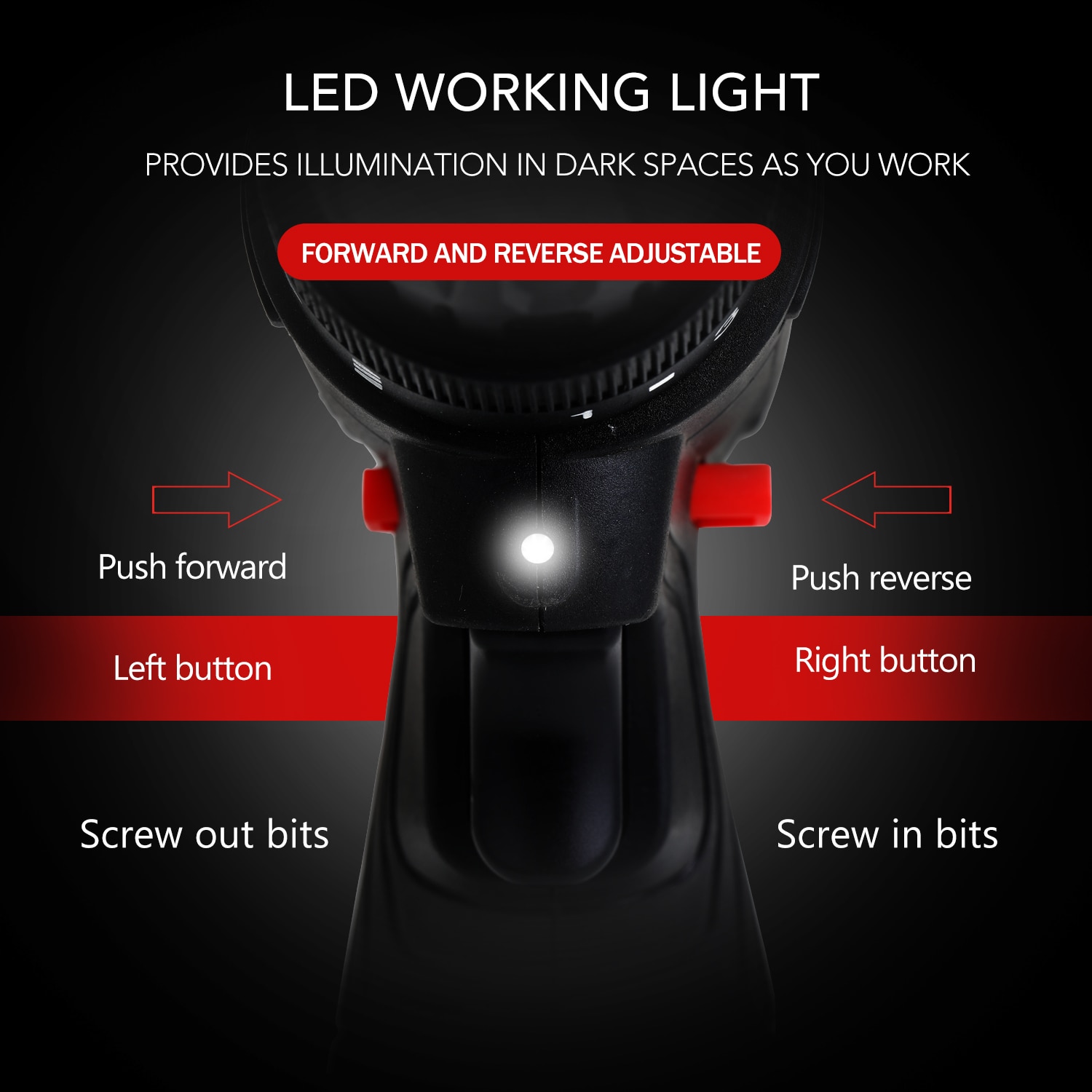 18V 600W Electric Impact Cordless Drill High-power Lithium Battery Wireless Rechargeable Hand Drills Home DIY Electric Power