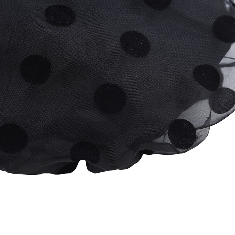 Boina de algodón Organza, novedad en boina de verano para mujer, boina negra suave con lunares, boina blanca y negra para mujer
