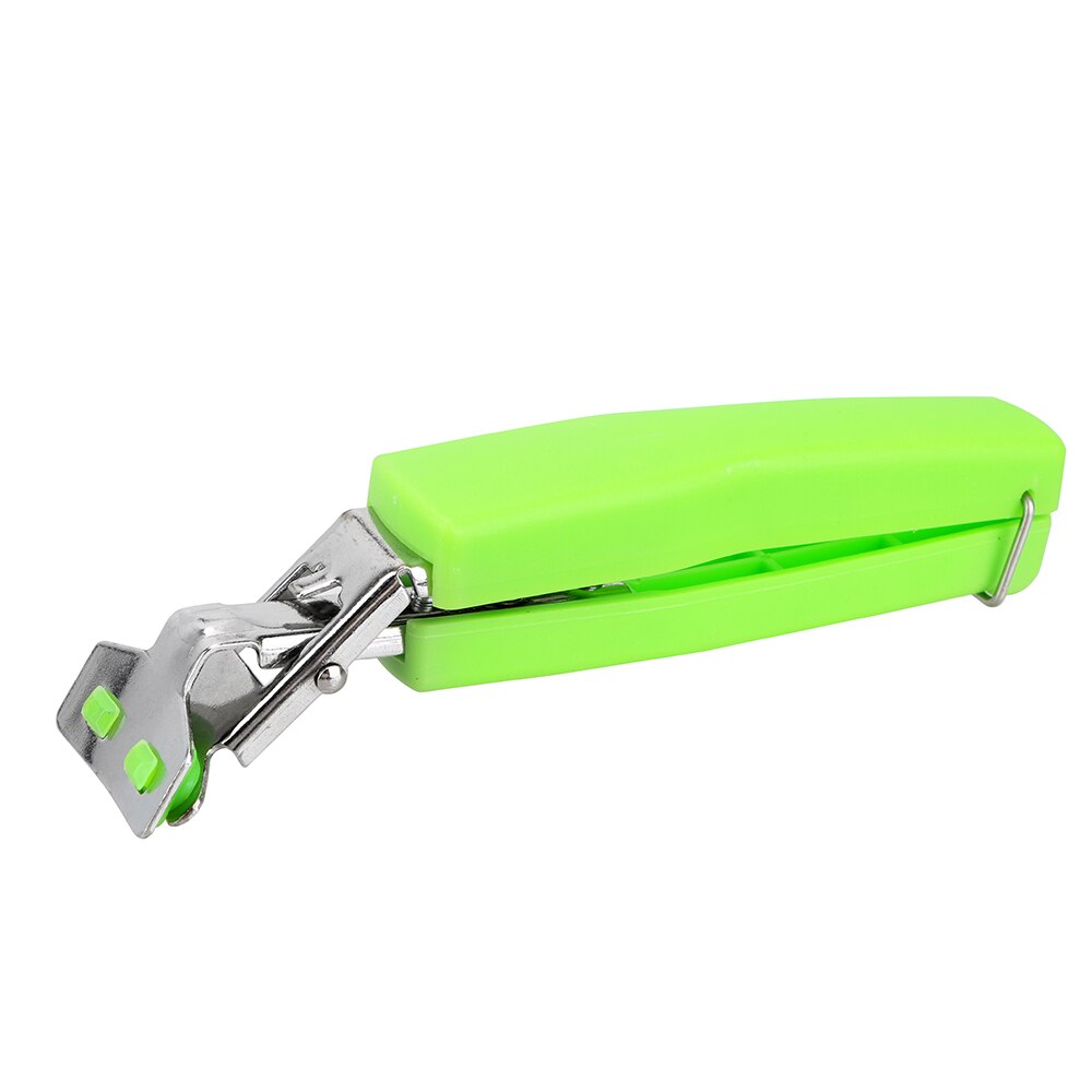Silicone Handle Pot Pan Gripper Clip Dish Plate Bowl Clip Kitchen Tools Dish Clamp Bowl Holder Retriever Tongs Gadgets: Green