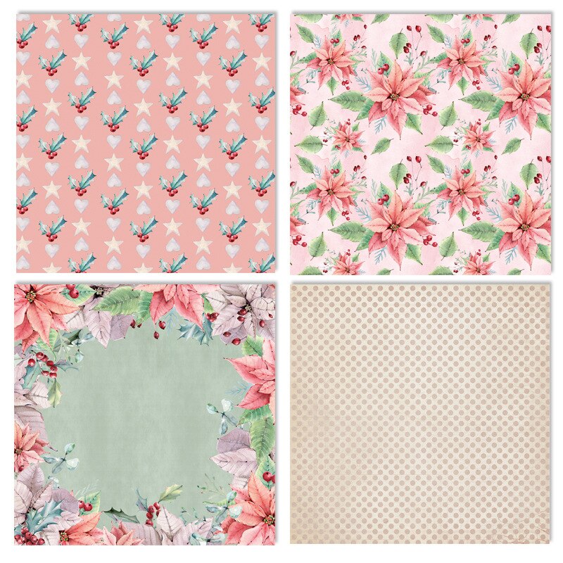 Scrapbooking Paper Pack Christmas Greeting Card Craft Paper DIY Material