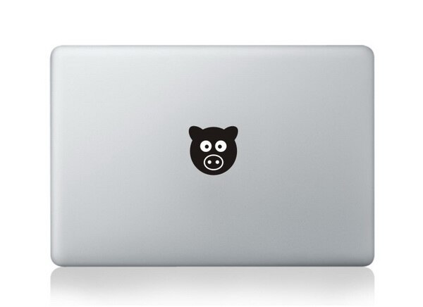 Härlig pvc dekal laptop klistermärke för macbook air pro retina 11 12 13 15 svart partiell hud klistermärke för mac book air 13 capa para: Mb svart-logotyp  (41)
