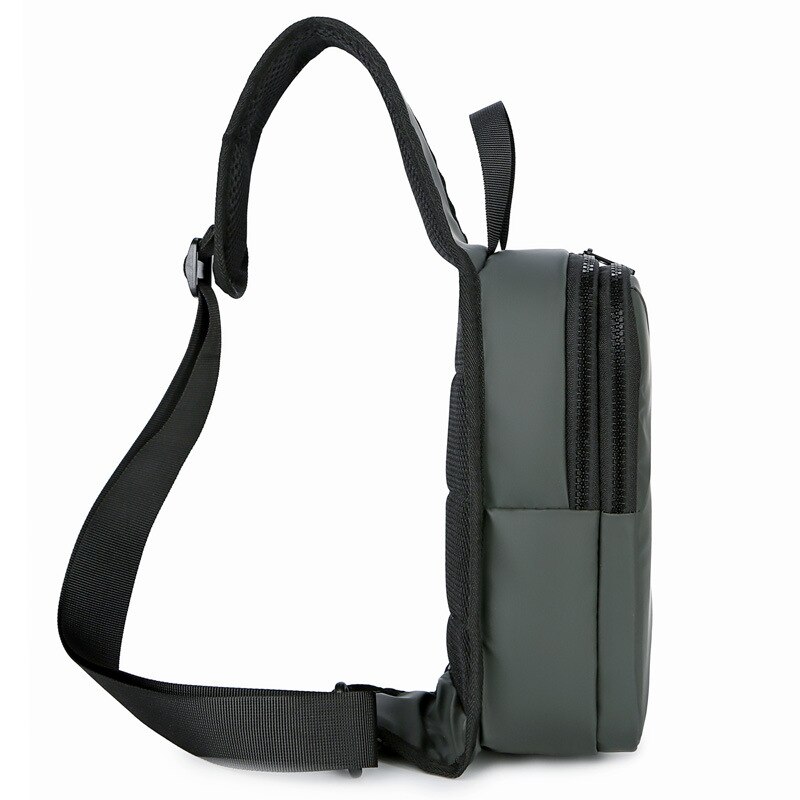 Heren borsttas, slimme usb-oplaadtas, waterafstotende nylon zakelijke casual tas, draagbare schoudertas