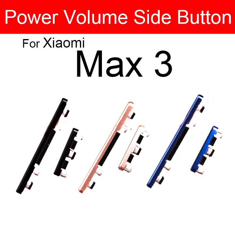 Power Volume Zijknop Flex Kabel Voor Xiaomi Mi Max 3 Max3 Volume Up Down Key Button Flex Kabel Vervanging reparatie Onderdelen
