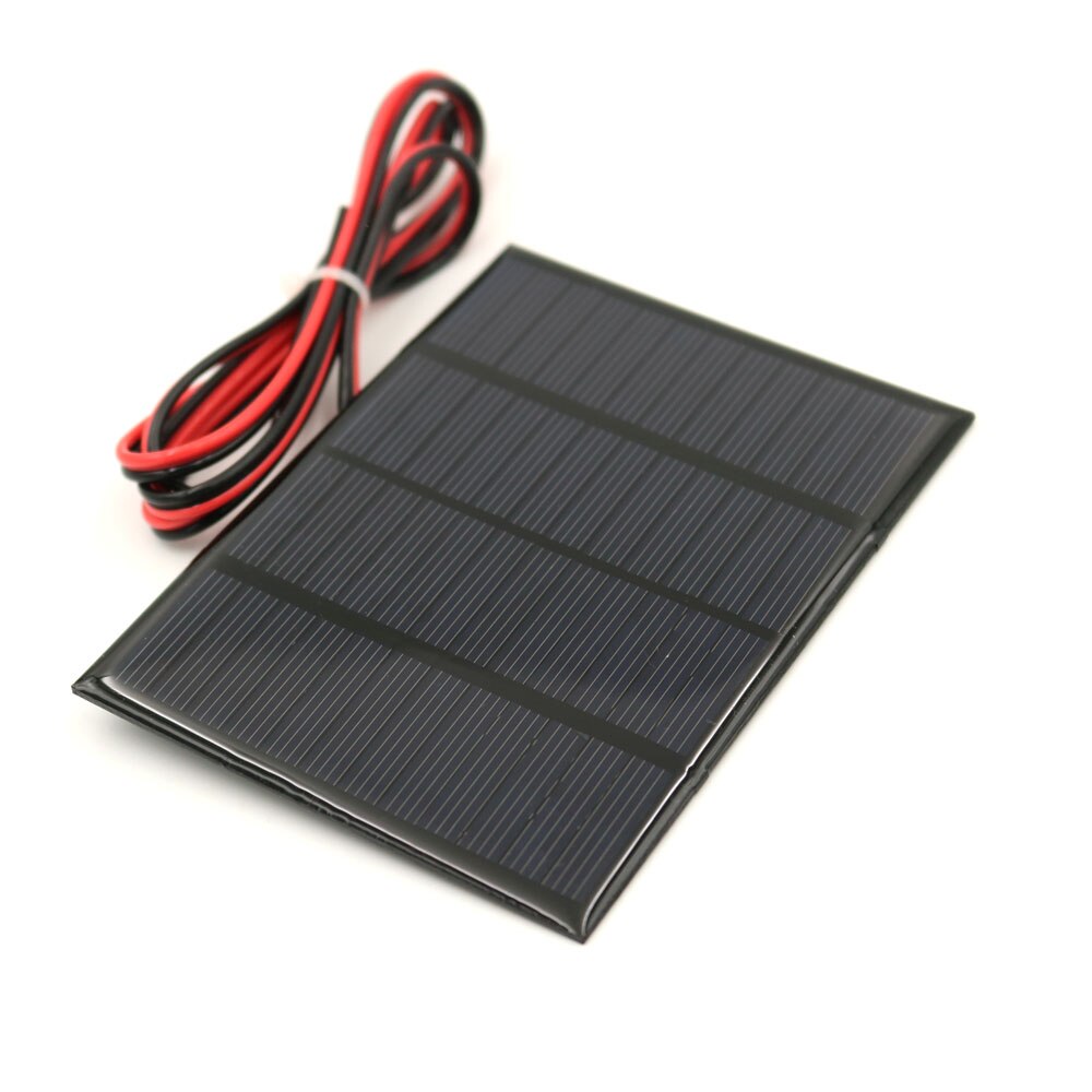 Aurinkokenno 12v 125ma 1.5w miniaurinkojärjestelmä tee itse matkapuhelimen akun lataukseen monikiteinen aurinkopaneeli 100cm jatkojohdolla