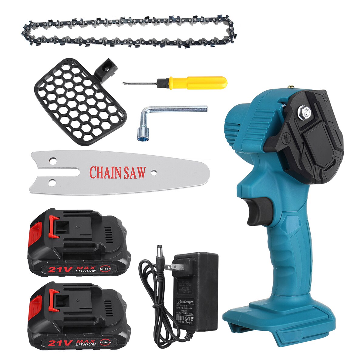4Inch 21V 1000W Draadloze Elektrische Kettingzaag... Grandado
