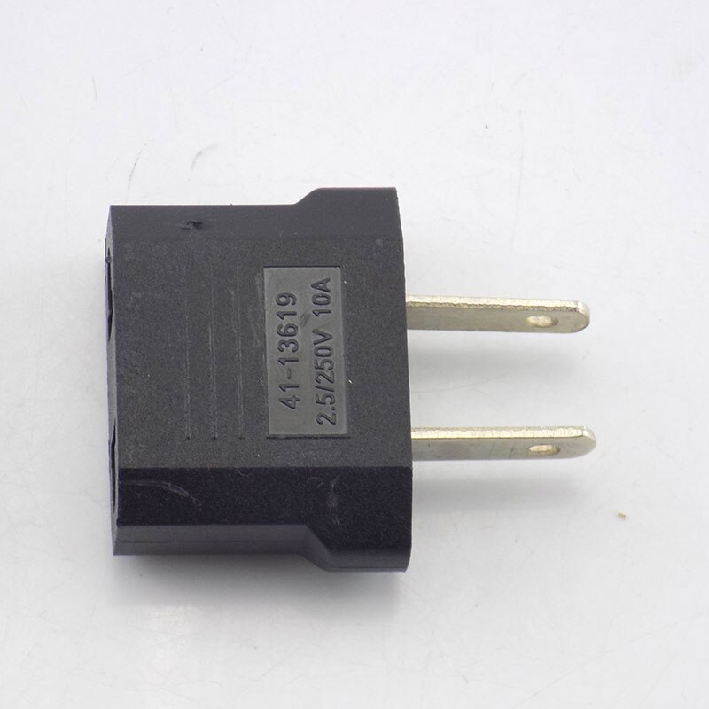 Adaptador de enchufe europeo, americano, australiano, Europeo, de viaje, conector de salida C1, 2 piezas: Tipo 2
