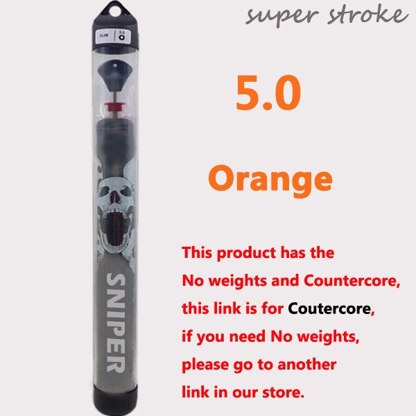 colors golf putter grips skull 5.0 weights or no weights grips: orange-weights5.0