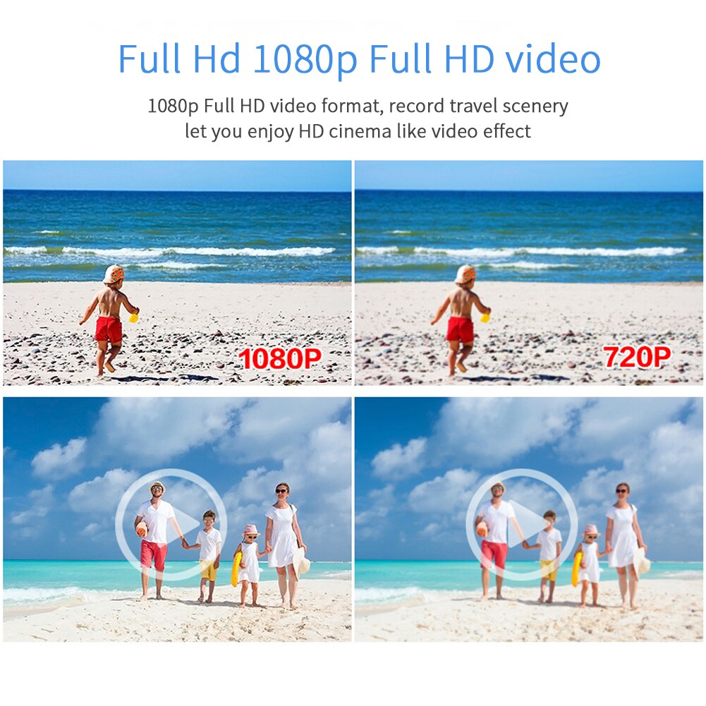 Berufs Zoomen Video Kamera 2,7 Zoll Digital Camcorder Handheld Hause 8X LCD Bildschirm voll HD 1080P Tragbare Recorder Vlogging