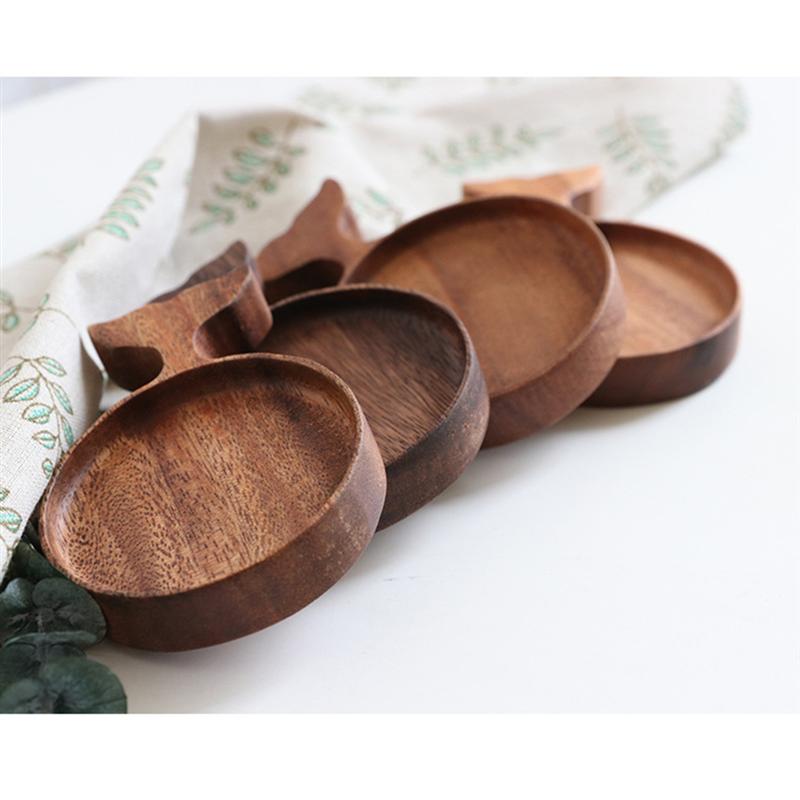 2 uds. Recipiente de madera para inmersión, plato de salsa de estilo japonés, plato de especias, platillo, platos para aperitivos para restaurante casero