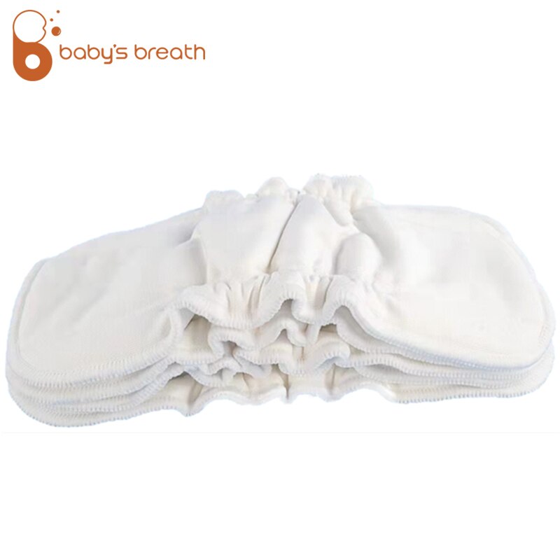 5 Lagen Doek Luier Insert Baby Doek Herbruikbare Luier Insert Wasbare Luier 1 Laag Pul Stof + 3 Lagen Microfiber + 1 Laag Bma