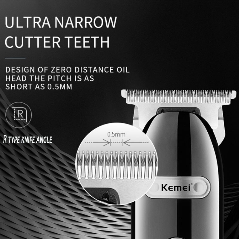 Kemei 5038 – tondeuse à barbe électrique pour hommes, rasoir à 3 vitesses, lame can be zero, machine puissante pour couper les cheveux