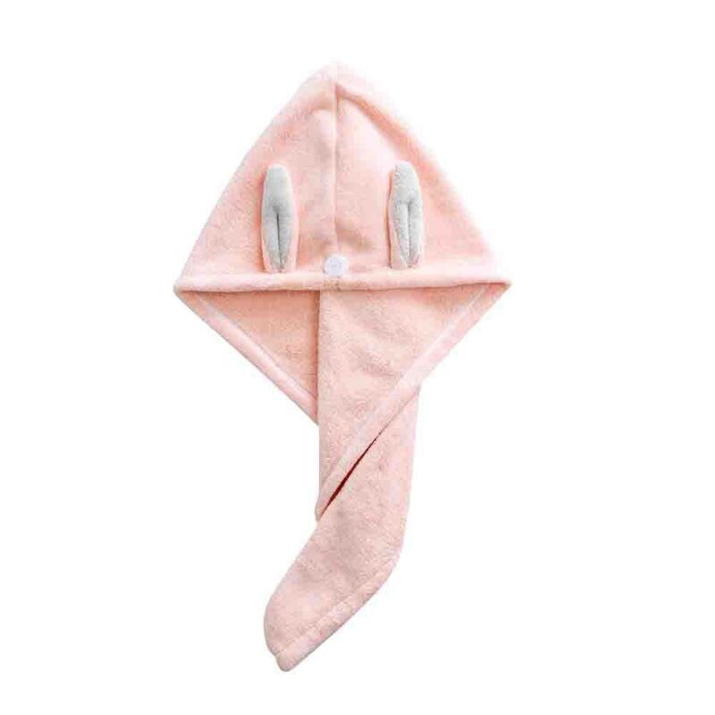 Microfiber Haar Sneldrogende Droger Handdoek Bad Wrap Hoed Zwemmen Duiken Snel Droog Cap: light pink