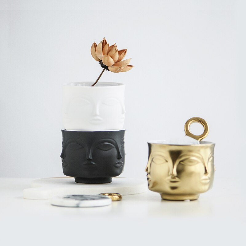 EVERGD Boeddha hoofd wax smeltkaars oliebranders met theelichtlepel etherische oliebrander aromatherapie voor yoga spa thuiskantoor decoratief cadeau (zwart, 2